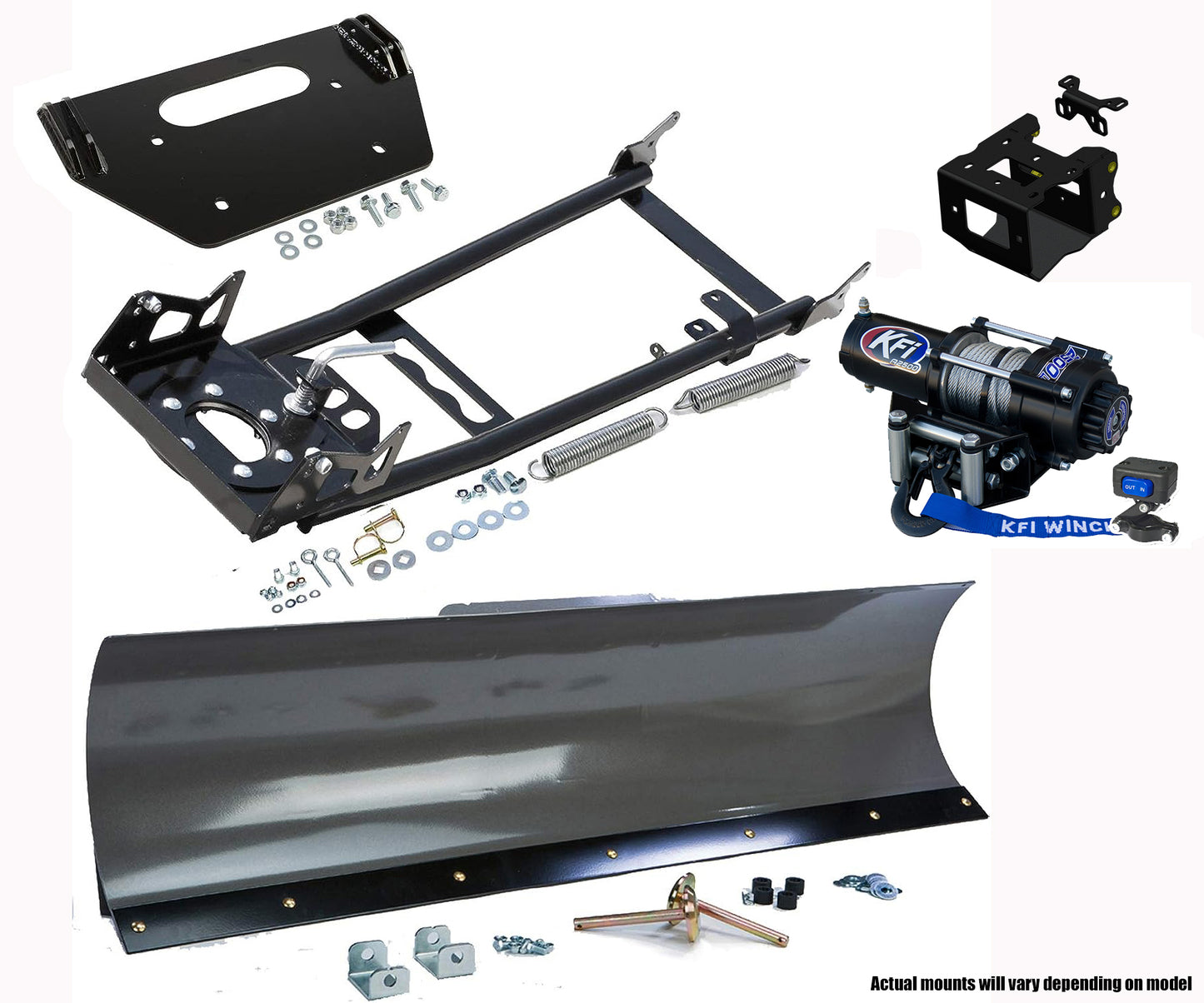 60" Steel Plow Combo w/2500lb Winch Combo Suzuki ATV